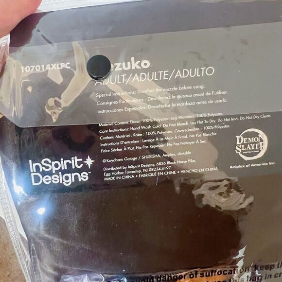 NWT Demon Slayer Nezuko Adult Costume Women's Size XL Anime - Picture 5 of 5